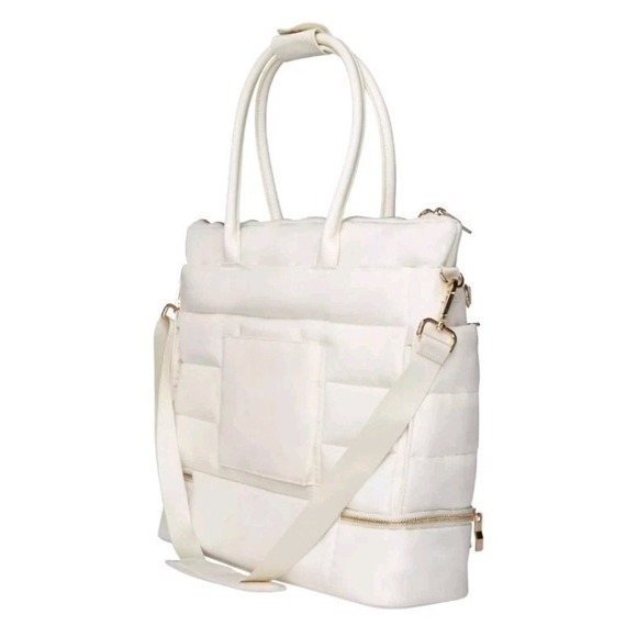 iPack Puffy Fashion‎ Tote Luggage Bag Travel Adjustable Strap Laptop Pocket - Picture 4 of 5